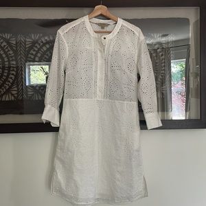 Burberry Daniela Eyelet Dress in White